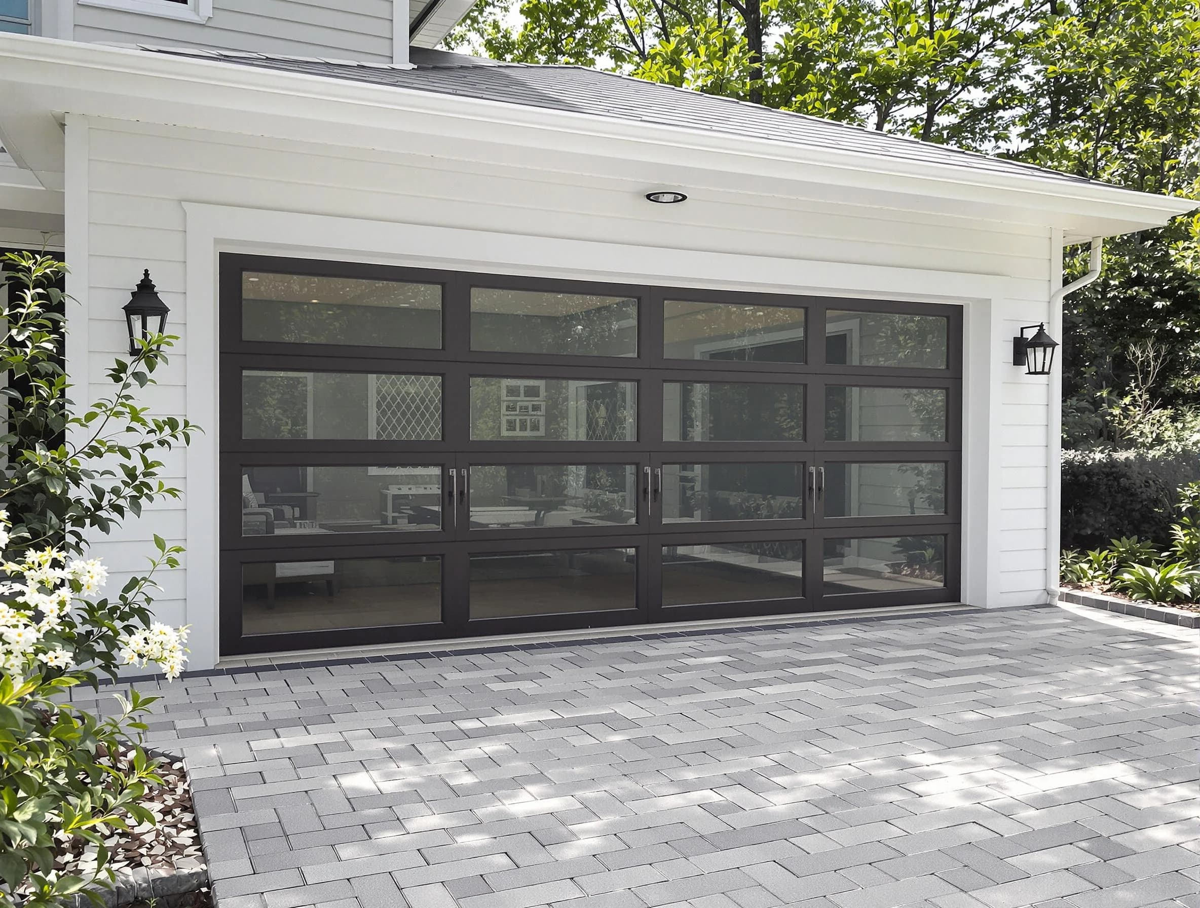 Hillside Garage Door Repair design specialist presenting custom garage door options to Hillside homeowner