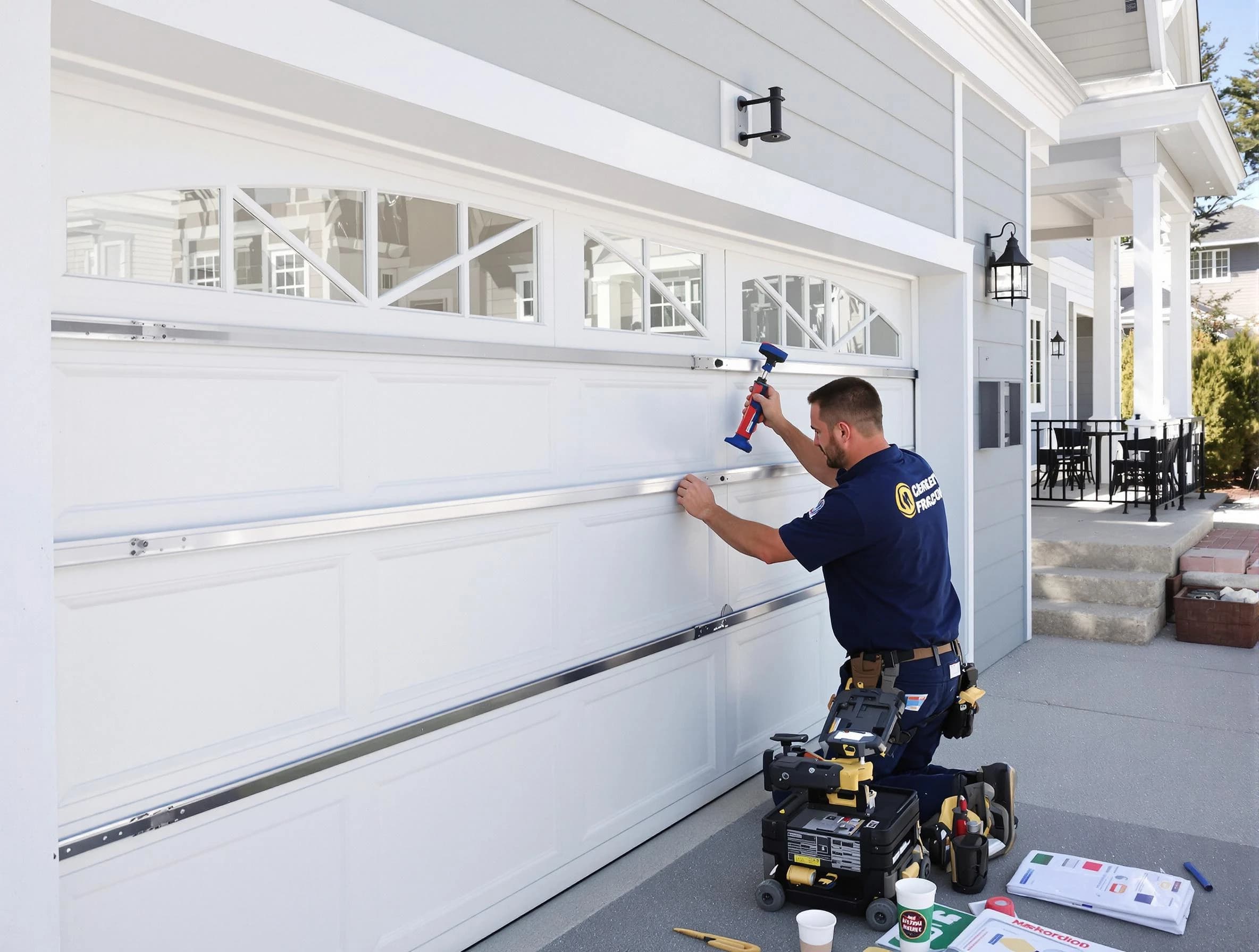 Professional garage door installation by Hillside Garage Door Repair in Hillside
