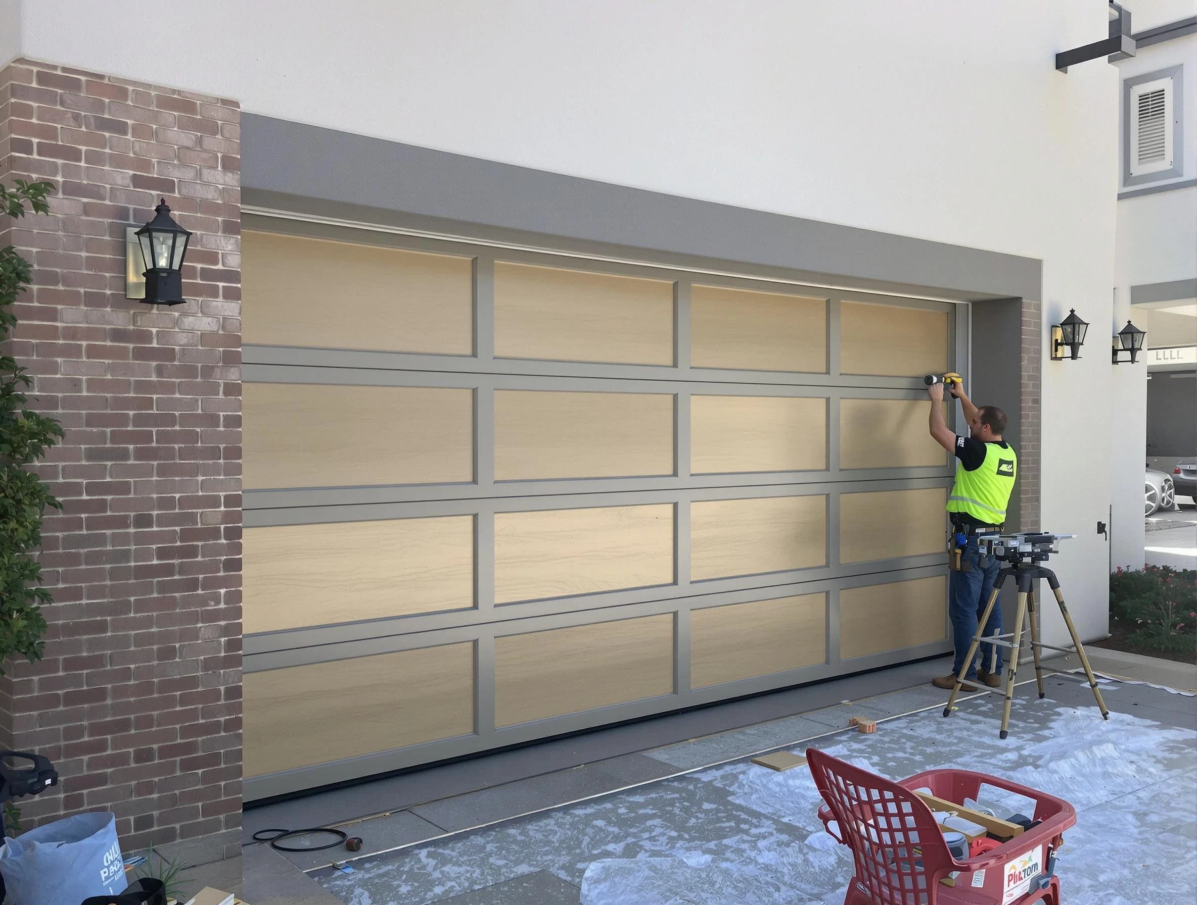 Garage door replacement service by Hillside Garage Door Repair in Hillside