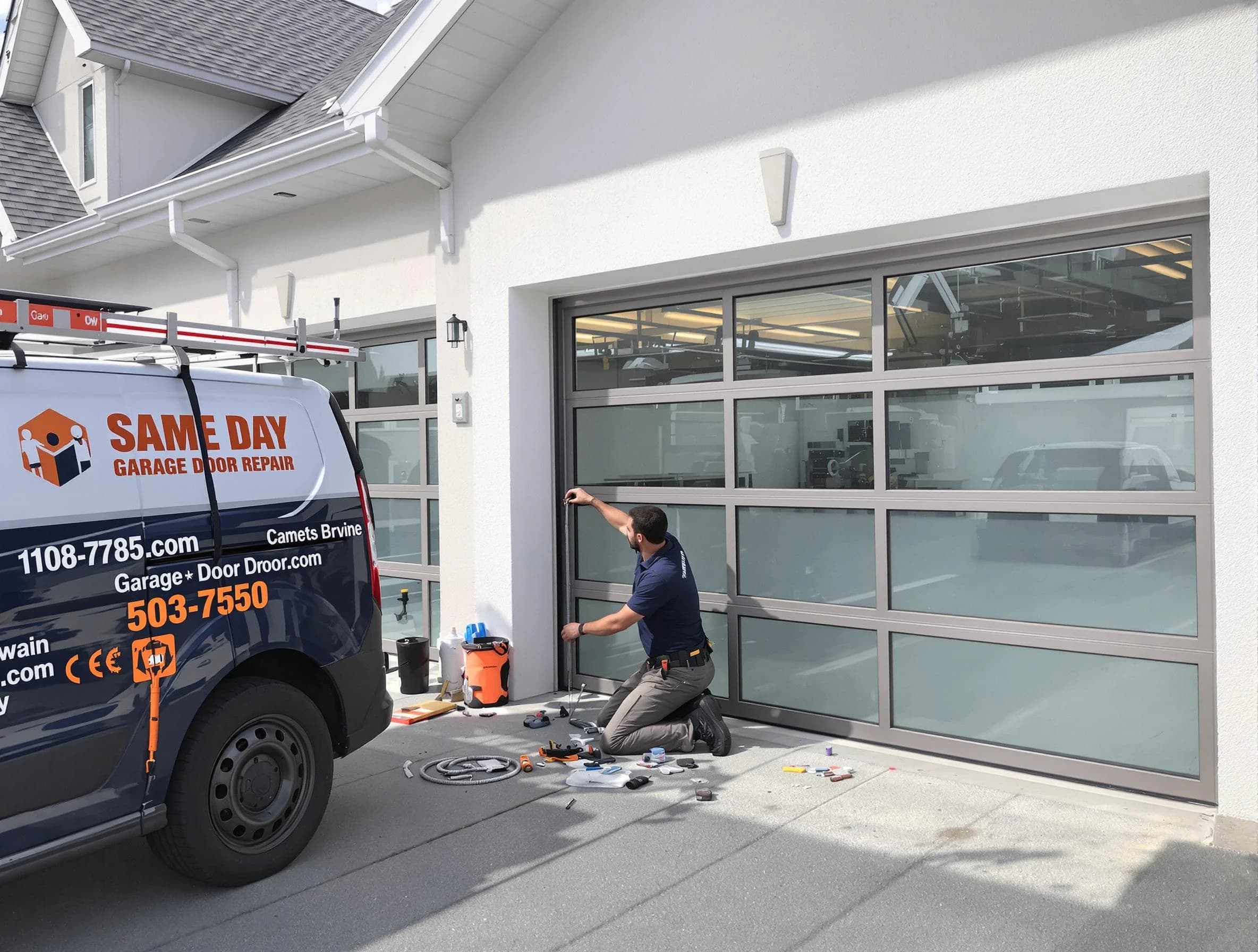 Same-day garage door repair service by Hillside Garage Door Repair in Hillside