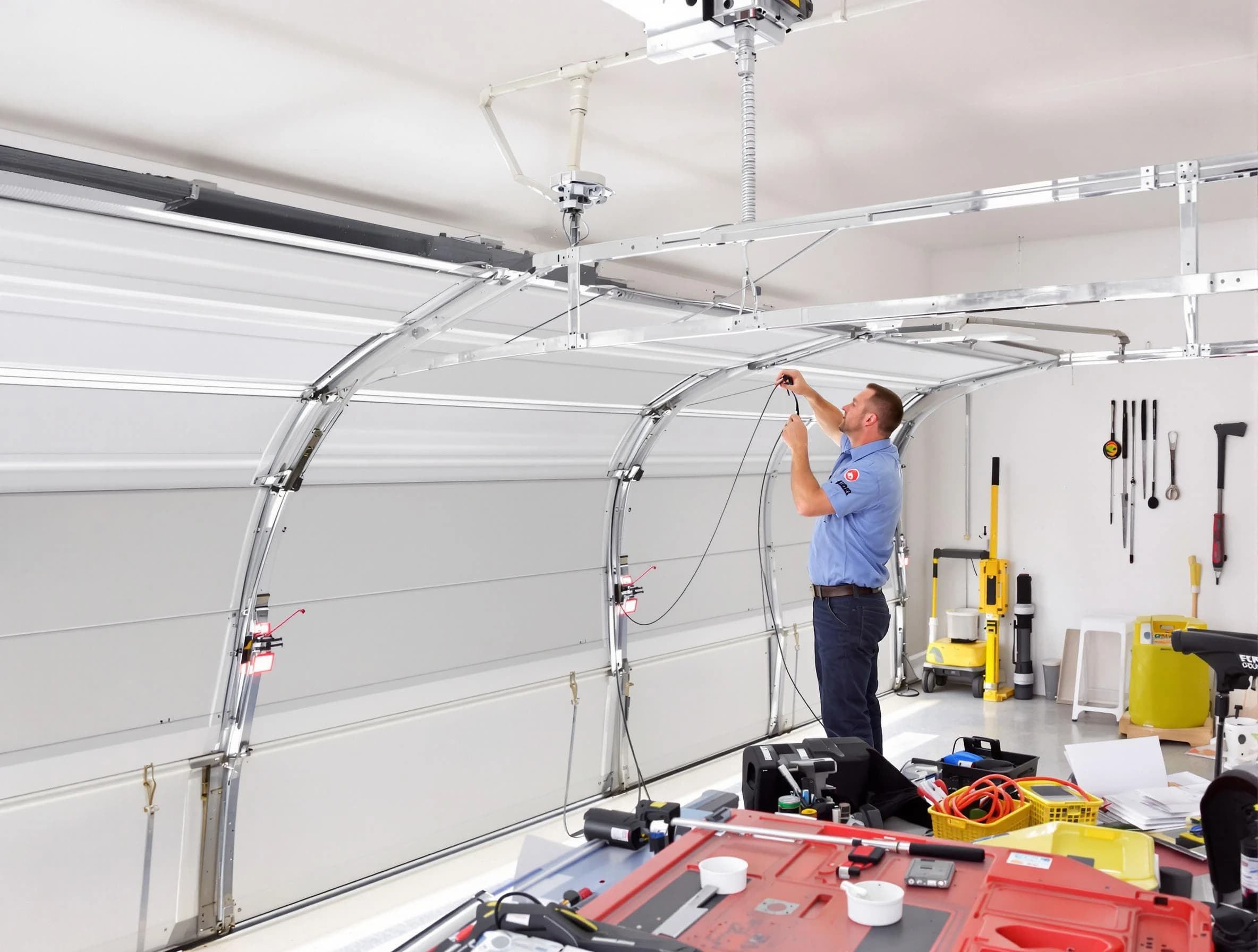 Garage door cable repair service by Hillside Garage Door Repair in Hillside
