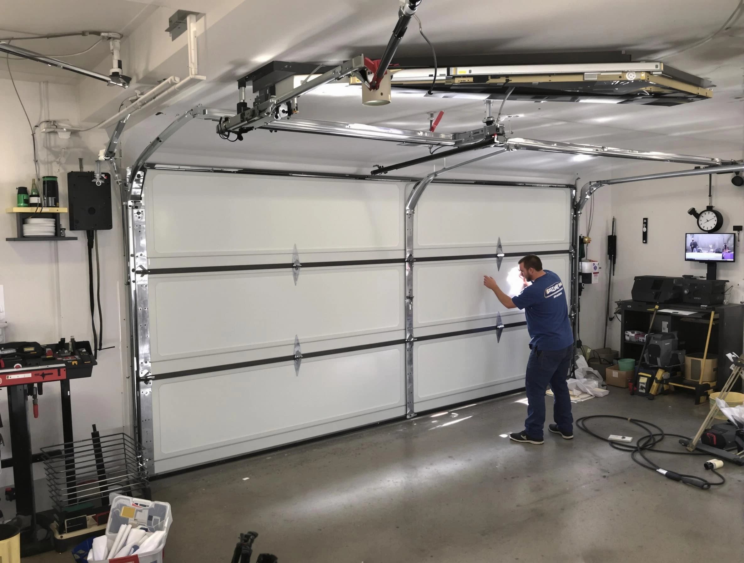Professional garage door repair service by Hillside Garage Door Repair in Hillside