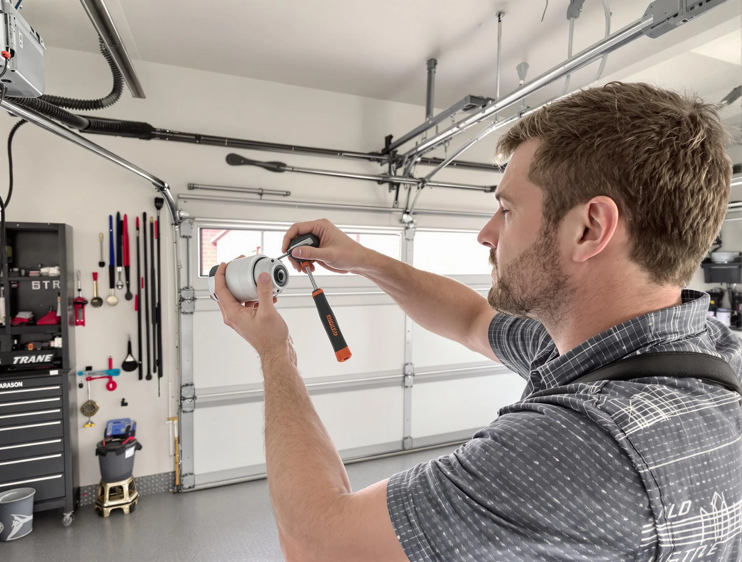 Garage door opener repair service by Hillside Garage Door Repair in Hillside