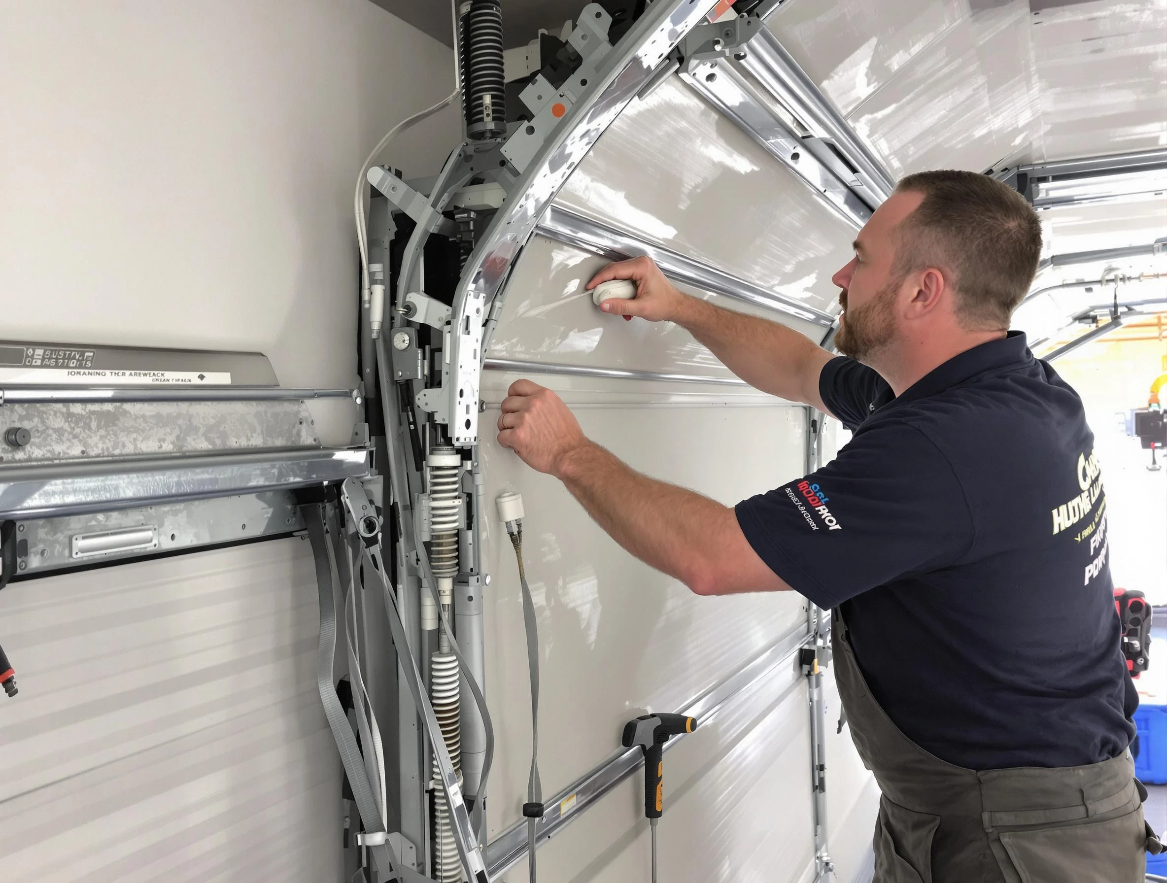 Noisy Garage Door Fix in Hillside