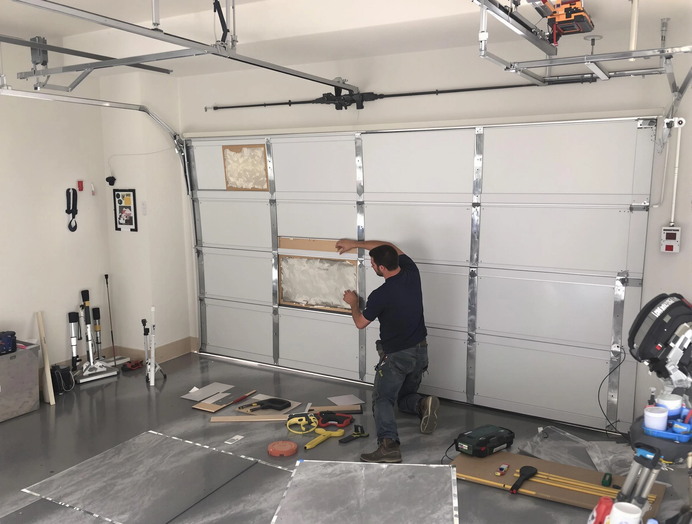 Garage Door Panel Repair in Hillside