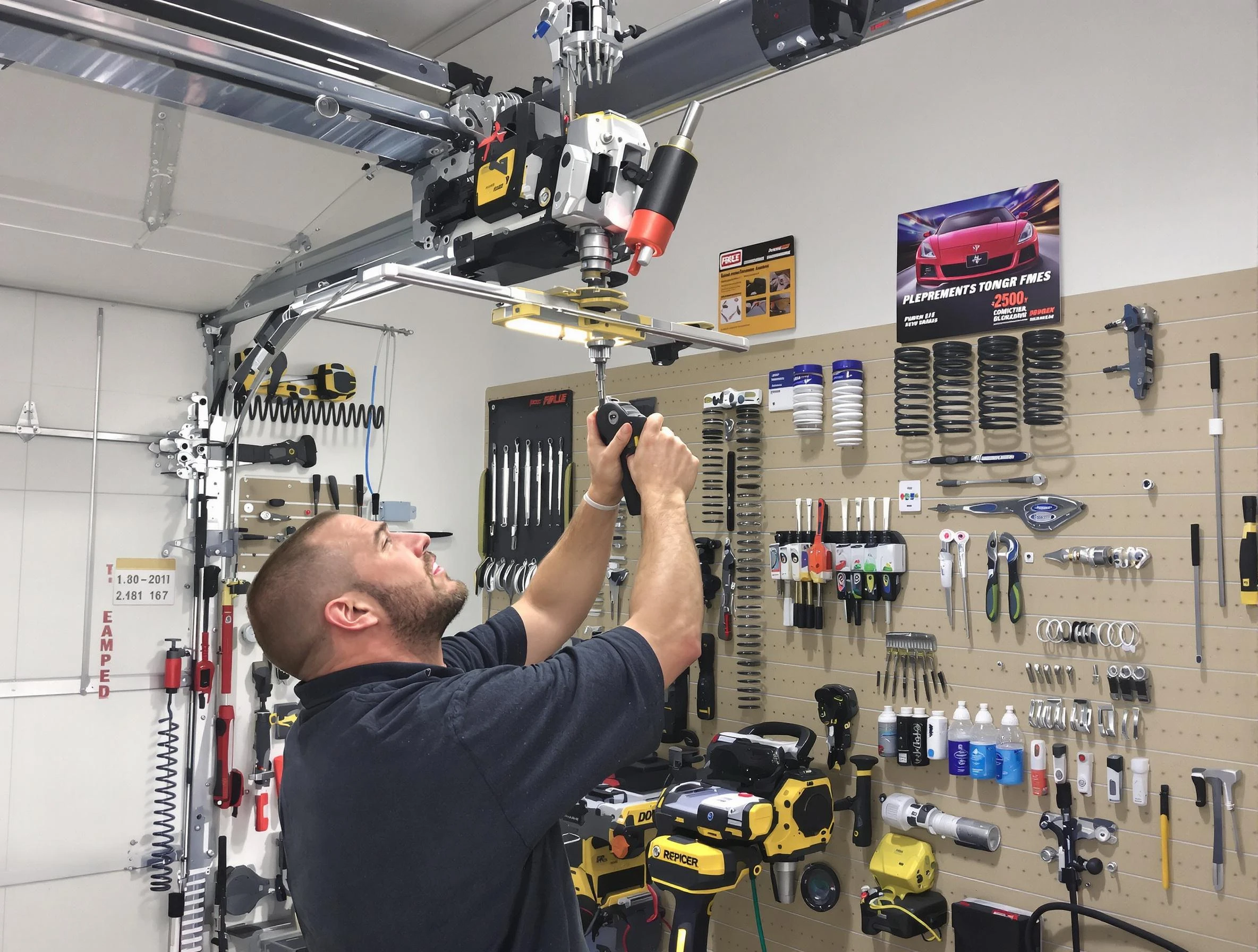 Garage Door Spring Repair in Hillside