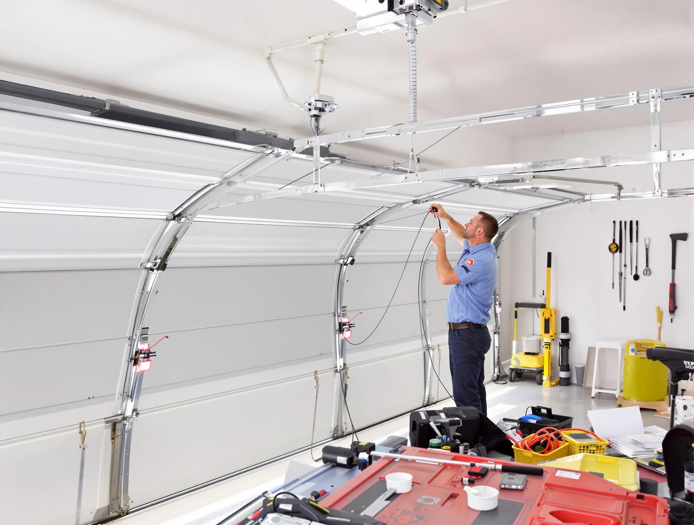 Garage door cable repair service by Hillside Garage Door Repair in Hillside