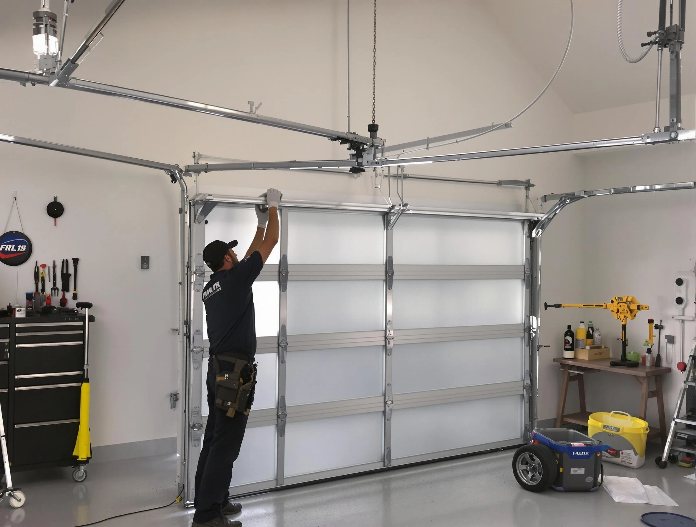 Hillside Garage Door Repair certified team performing precision garage door installation in Hillside