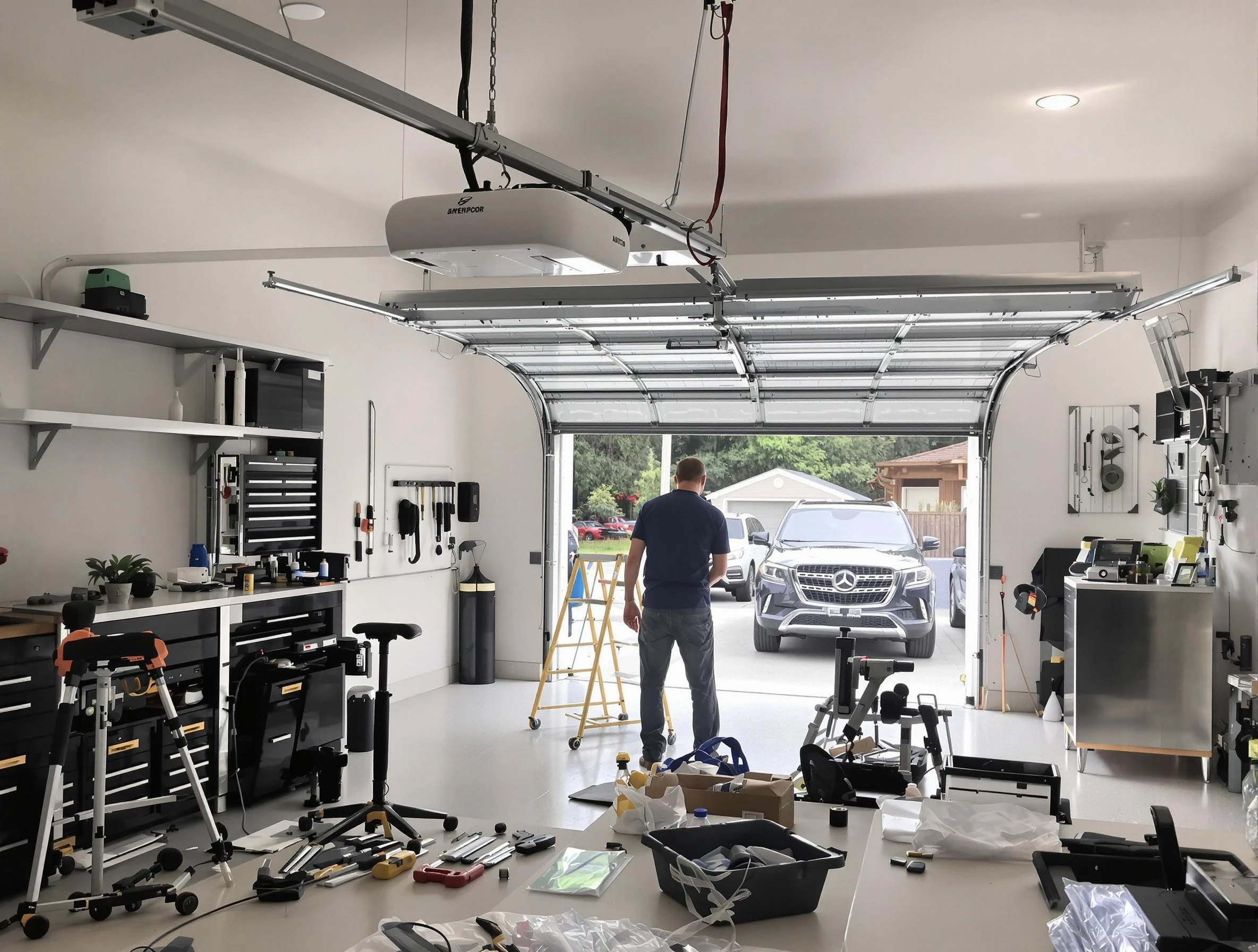 Garage door opener installation by Hillside Garage Door Repair in Hillside