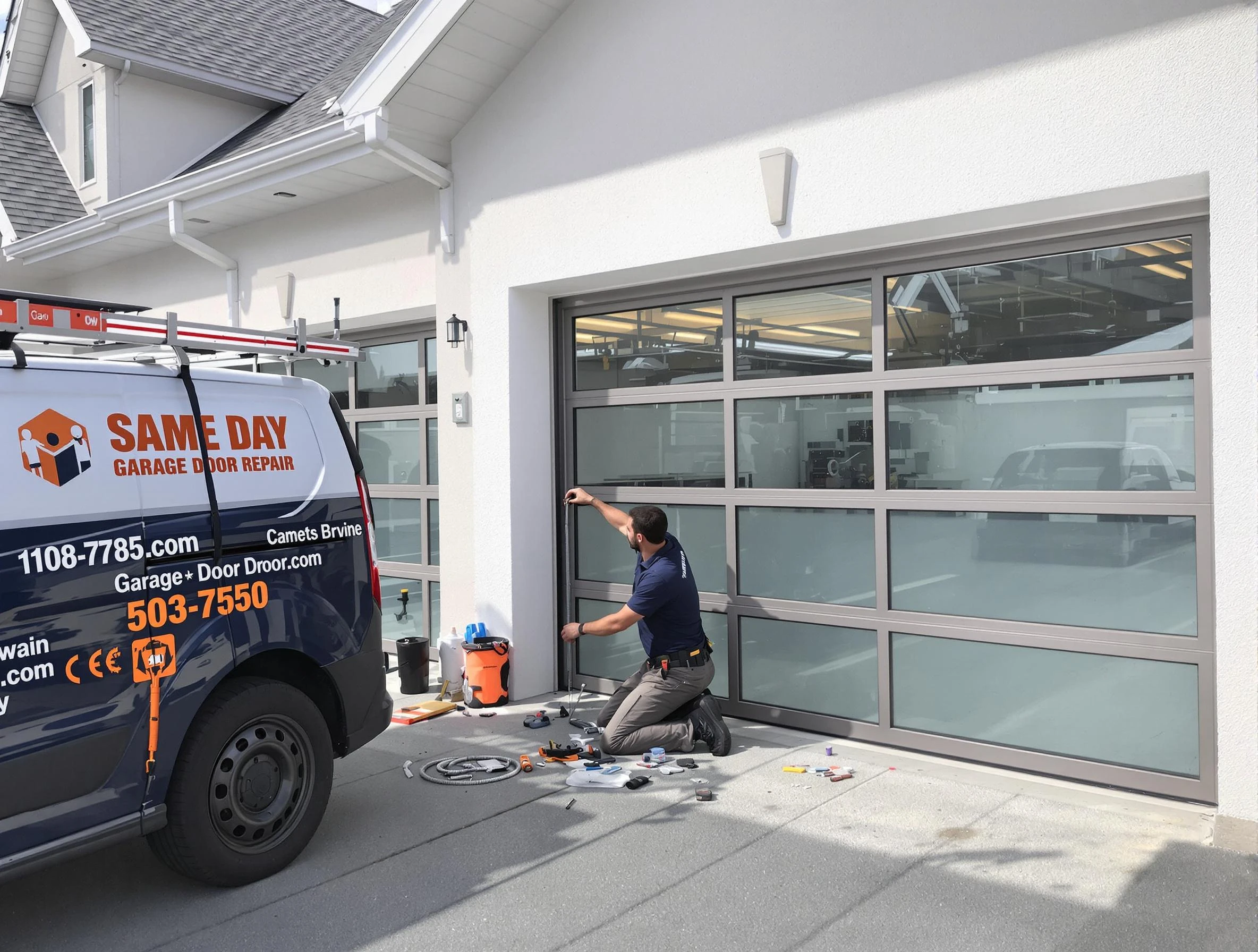 Same-day garage door repair service by Hillside Garage Door Repair in Hillside